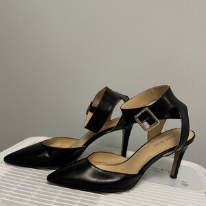 Nine West Black Ankle Strap Heels 7.5